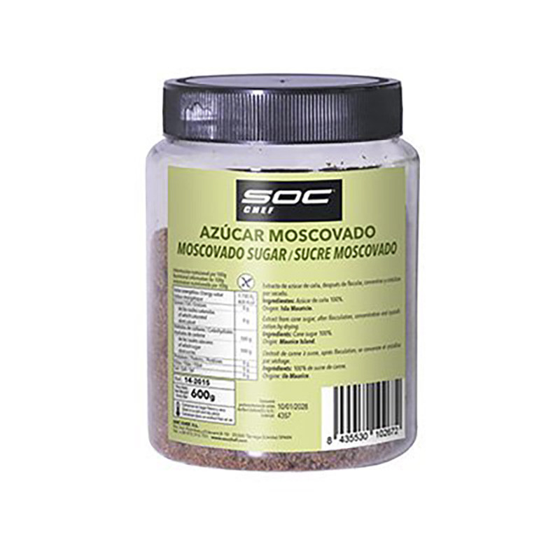 AZÚCAR MOSCOVADO MARRÓN BOTE 6/300gr